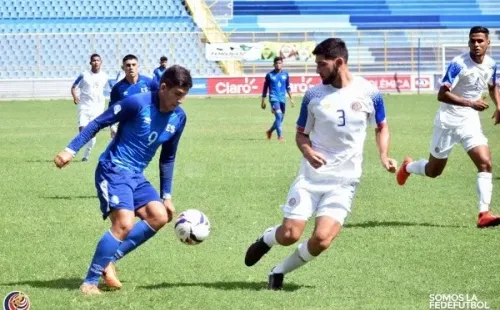 El Salvador vs Costa Rica, amistoso sub 23.