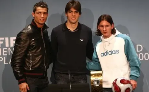 Los tres en la nominación del Balón de Oro en 2007.