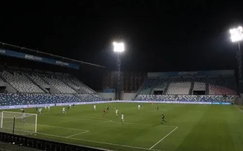 Sassuolo-Brescia, el último partido que se jugó del torneo. (Fuente: Getty)