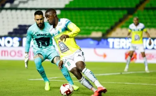 El delantero disputó el último encuentro de León sin público. (Fuente: Getty)