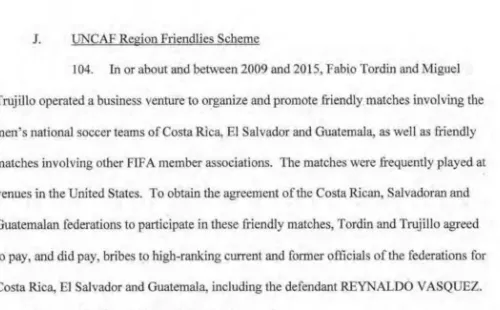 El documento en el que aparece el nombre de Reynaldo Vasquez, ex presidente del fútbol en El Salvador