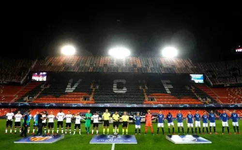 Valencia-Atalanta, uno de los últimos partidos antes de la suspensión.