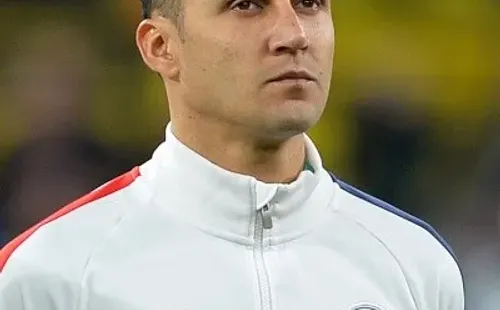 Keylor Navas con su equipo actual, el PSG