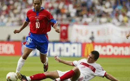 Centeno durante el empate frente a Turquía en la Copa del Mundo 2002.