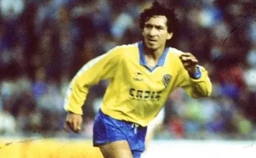 Jorge “Mágico” González jugando un partido con el Cádiz (Foto: La Soga)