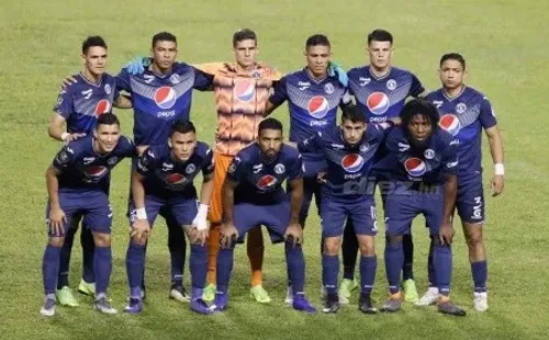 Alineación del Motagua, antes del COVID-19 (Foto: Diario Diez)
