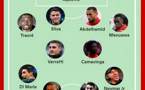 El once confeccionado por el medio francés.