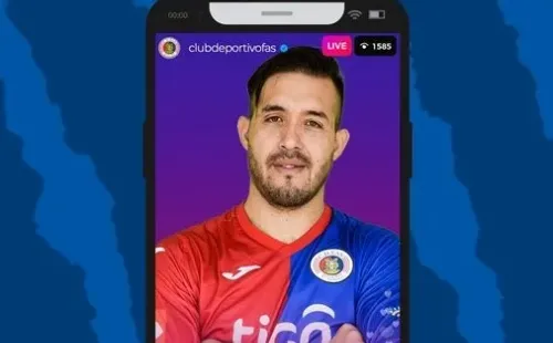 El anuncio del vivo de Instagram que sirvió de presentación.