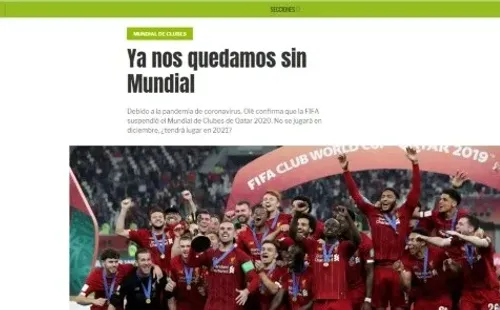 Se suspende el Mundial de Clubes (Foto: Diario Olé)