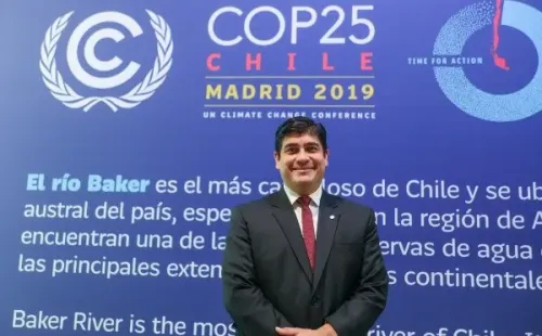 La presencia del presidente durante el COP25 celebrado en Madrid.