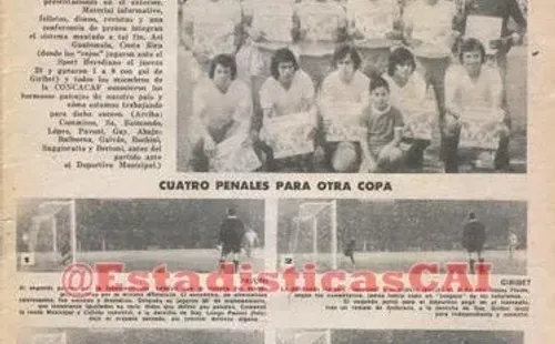 Crónica de aquella final (Fuente: Estadísticas CAI)