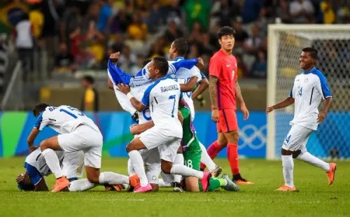 Honduras festeja el pase a semifinales en Rio 2016 (Foto: Pedro Vilela)