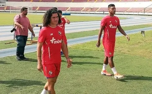 Juan Tejada en su primer llamado a la sub 23 de Panamá.