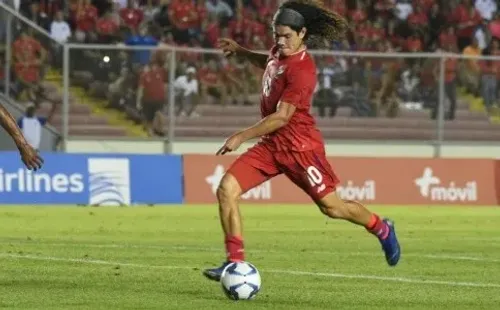 Tejada jugó contra El Salvador en el Preolímpico, anotando el único gol canalero en la serie.