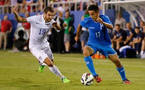 Andy Najar con la Selección de Honduras (Foto: Joel Auerbach)