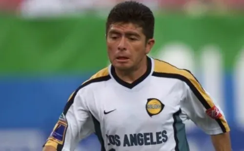 Mauricio Cienfuegos vistiendo la camisa de los Galaxy (Fox Sports)