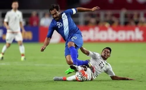 Carlos 'Pescadito' Ruiz con la Selección de Guatemala (Foto: Getty)