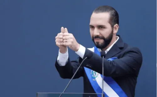 Nayib Bukele, Jefe de Estado de El Salvador.