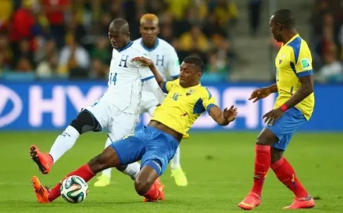Boniek García con Honduras ante Ecuador en el Mundial de Brasil 2014. (Foto: Gettyimages)