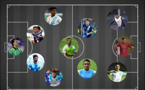 4-3-3: Ricardo Jerez, Steven Robles, Jose Carlos Pinto, Gerardo Gordillo, Moises Hernández, Rodrigo Saravia, Marco Leonel Domínguez, Rudy Barrientos, “Chucho” López, Carlos “Flaco” Martinez, y Marvin Ceballos.