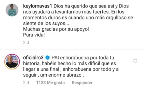 El mensaje de Roberto Carlos para Keylor Navas