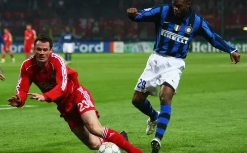 David Suazo con la camiseta del Inter de Milán. (Foto: Gettyimages)