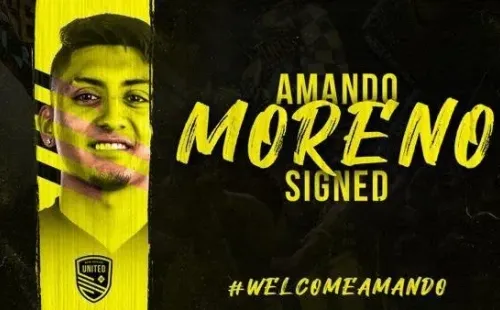 Amando Moreno llegó al New Mexico United a principio de este año. (Twitter)