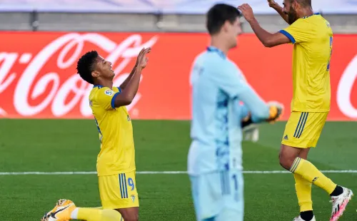 Anthony Lozano fue el verdugo del Real Madrid en la victoria del Cádiz. (Getty)