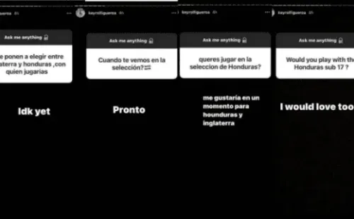 Las respuestas de Keyrol Figueroa en su cuenta de Instagram. (Diez)
