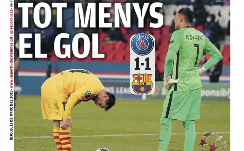 Keylor Navas como protagonista / Foto:L’Esportiu