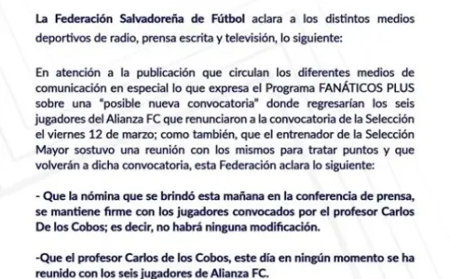 Comunicado / FESFUT