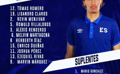 La alineación de El Salvador para enfrentar a Haití (Foto: Fesfut)