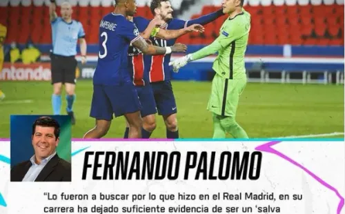 Fernando Palomo y un mensaje para Keylor / Instagram ESPN