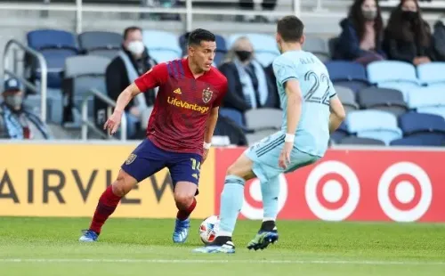 Rubio Rubín ya lleva 3 goles en 4 partidos con el Real Salt Lake. (Getty Images)