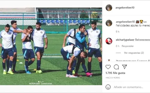 El mensaje de Ángel Orelien para Cruz Azul en sus redes sociales