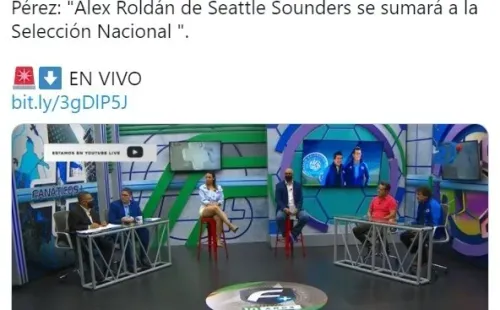 Hugo Pérez confirmando la incorporación de Alex Roldán