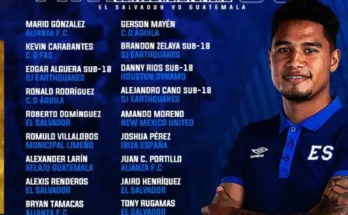 Los convocados de El Salvador para enfrentar a Guatemala (Foto: Fesfut)