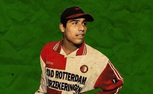 Douglas Sequeira con la camiseta delFeyenoord