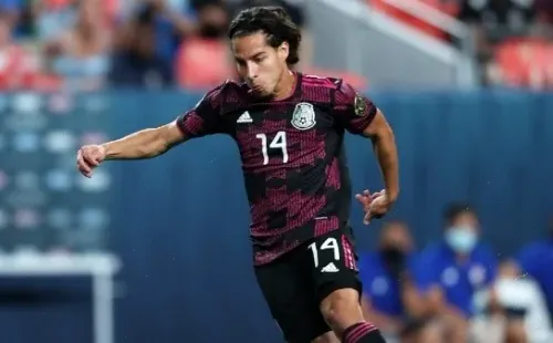 Diego Lainez con la Selección de México / Getty