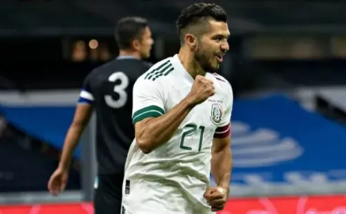Henry Martin con la Selección de México / Getty