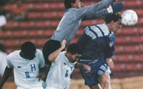 Honduras en la gran final de la Copa Oro 1991.