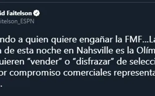El mensaje de David Faitelson a la FMF