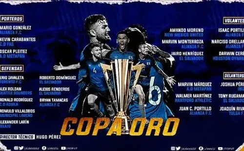 Los 23 convocados de El Salvador para la Copa Oro 2021 (Foto: Fesfut)