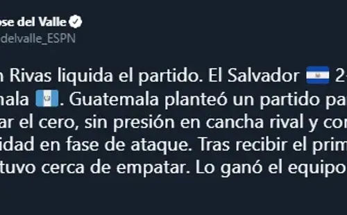 El periodista de ESPN se expresó en su cuenta oficial de Twitter
