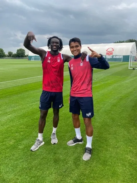Marcelo Saraiva volvió a los entrenamientos / Foto:Nottingham Forest