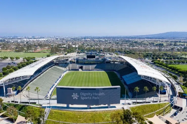 El Dignity Health Sports Park visto desde arriba. Es el estadio de Los Angeles Galaxy (Fuente:Dignity Health Sports Park)