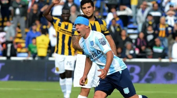 Gastón Díaz salió campeón con Vélez y Racing en el fútbol de su país. (TV Pública)