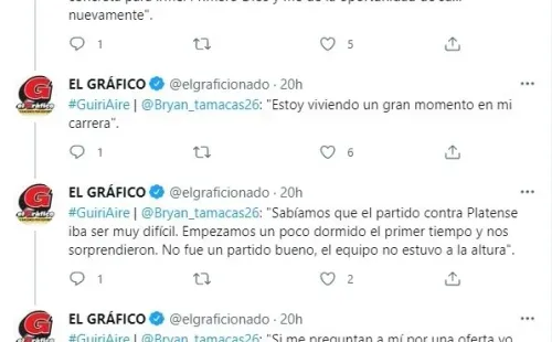 Las declaraciones de Bryan Tamacas respecto a su futuro próximo