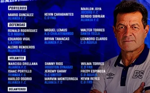 La convocatoria de Hugo Pérez para el amistoso de La Selecta contra Costa Rica (Foto: Fesfut)