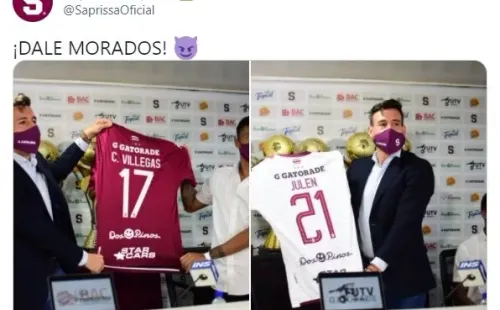Saprissa anunciando sus nuevas contrataciones